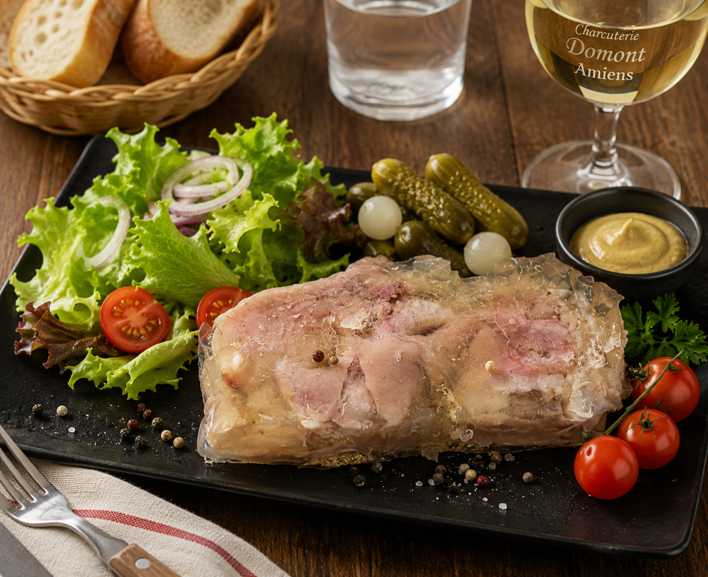 Pied de porc cuit en gelée