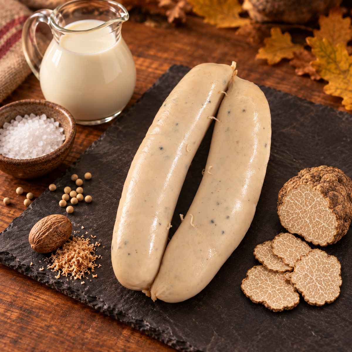 Boudin blanc à la brisure de truffe